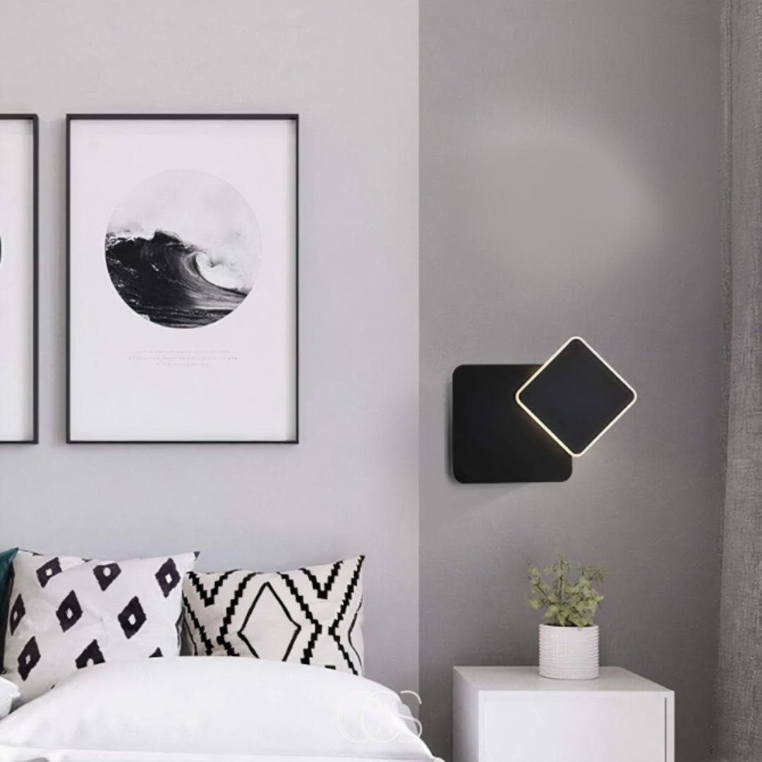 Double Cube Wall Lamp With Interlocking Cubes For Warm Ambient Glow
