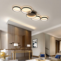 Contemporary Ceiling Lamp With LED Rings For Modern Ambience