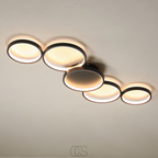 Contemporary Ceiling Lamp With LED Rings For Modern Ambience