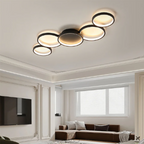 Contemporary Ceiling Lamp With LED Rings For Modern Ambience