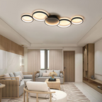 Contemporary Ceiling Lamp With LED Rings For Modern Ambience