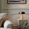 Table Lamp With Stone Finish For Modern Home Decor And Ambience