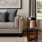 Table Lamp With Stone Finish For Modern Home Decor And Ambience