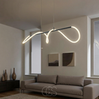 LED Tube Pendant Light With Contemporary Look For Dining Areas