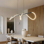 LED Tube Pendant Light With Contemporary Look For Dining Areas