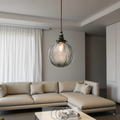 Smoke Color Glass Pendant Lamp For Ambient Lighting