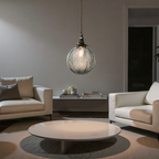 Smoke Color Glass Pendant Lamp For Ambient Lighting