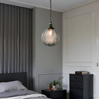 Smoke Color Glass Pendant Lamp For Ambient Lighting