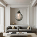 Smoke Color Glass Pendant Lamp For Ambient Lighting