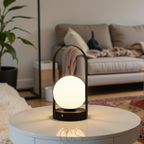 Table Lamp Spherical With Wireless LED Illumination For Night Use
