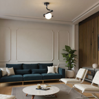 Luxurious Spiral Ceiling Lamp With Ball Glass Globe