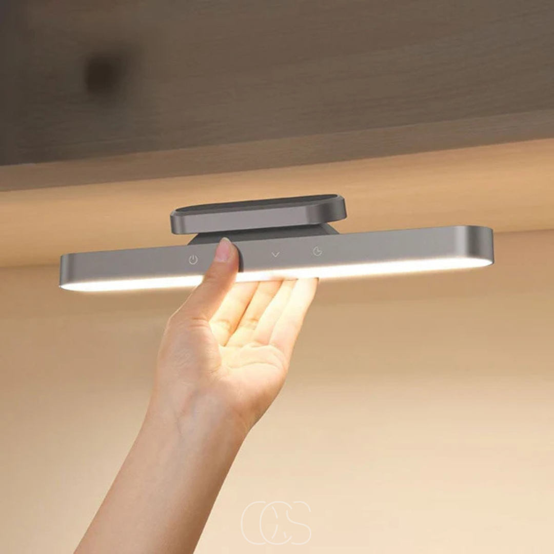 Cordless Magnetic LED Lamp In Aluminum And ABS, Portable Desk Light