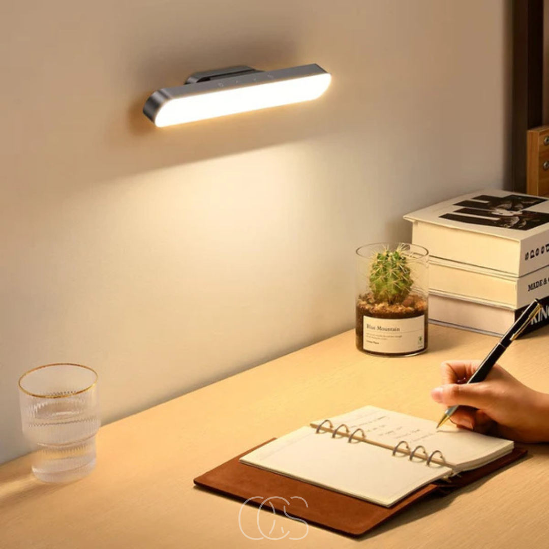 Cordless Magnetic LED Lamp In Aluminum And ABS, Portable Desk Light