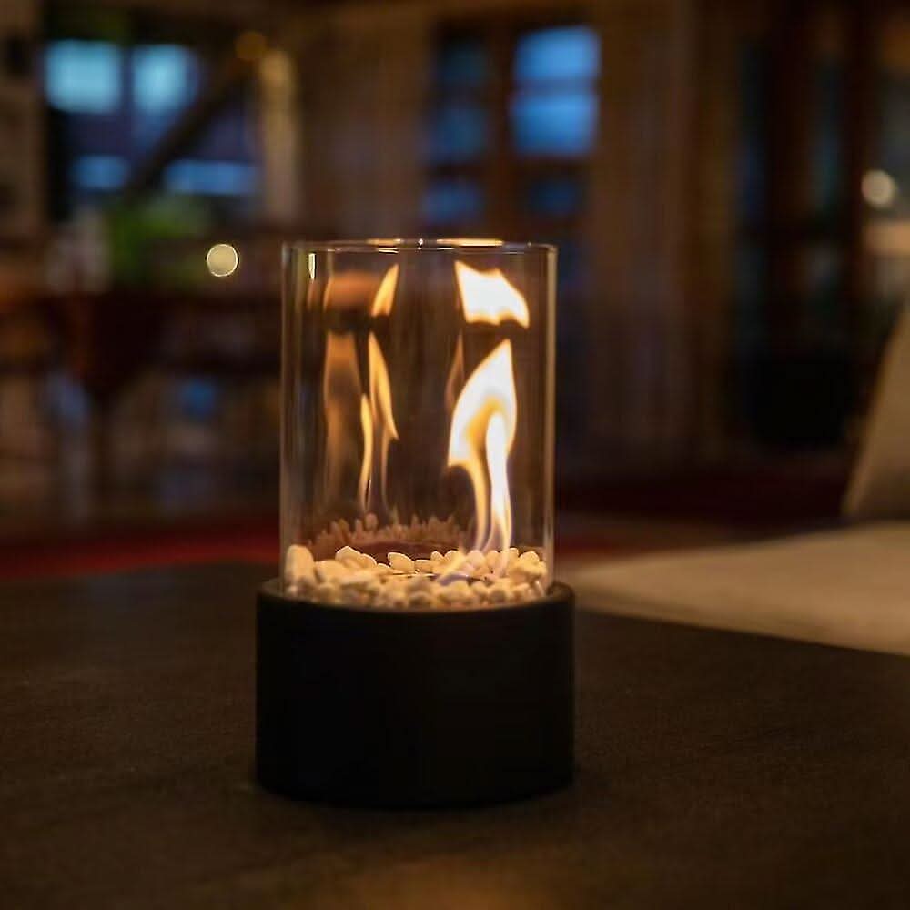 Lampe à huile en verre rechargeable LumaGlow — Lueur chaleureuse de bougie