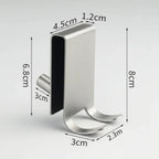 Stainless Shower Hooks for Frameless Glass Doors - Euroselle