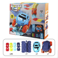 Bendable Snap-Together Car Track Set with Magnetic Vehicles for Kids Indoor Building and Racing Fun
