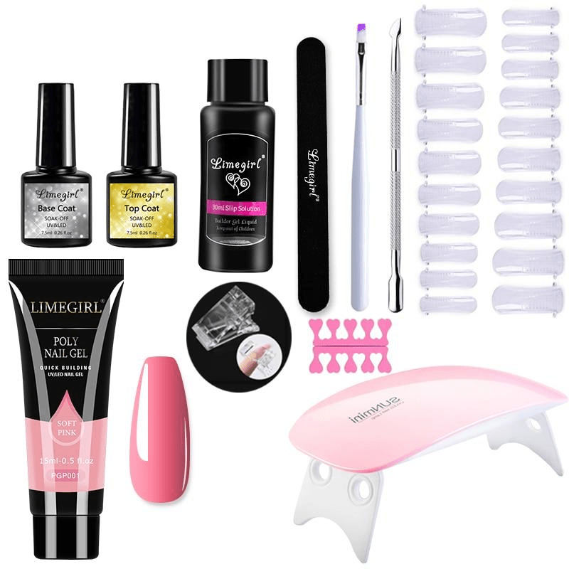 Kit de unhas com lâmpada UV NovaGlam — conjunto completo de verniz para fazer em casa