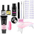 Kit de unhas com lâmpada UV NovaGlam — conjunto completo de verniz para fazer em casa