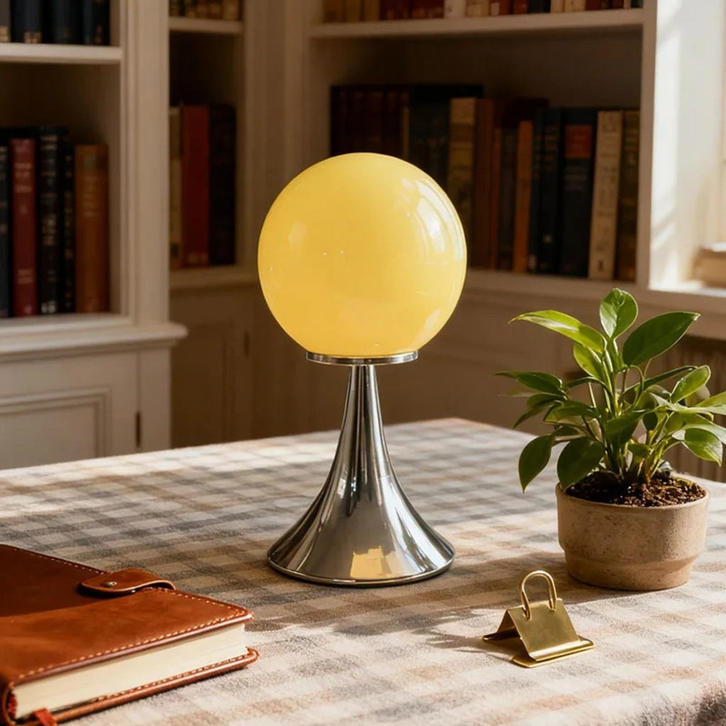 Glass Table Lamp - Dimmable LED, Modern Nordic Design for Living Room | Euroselle