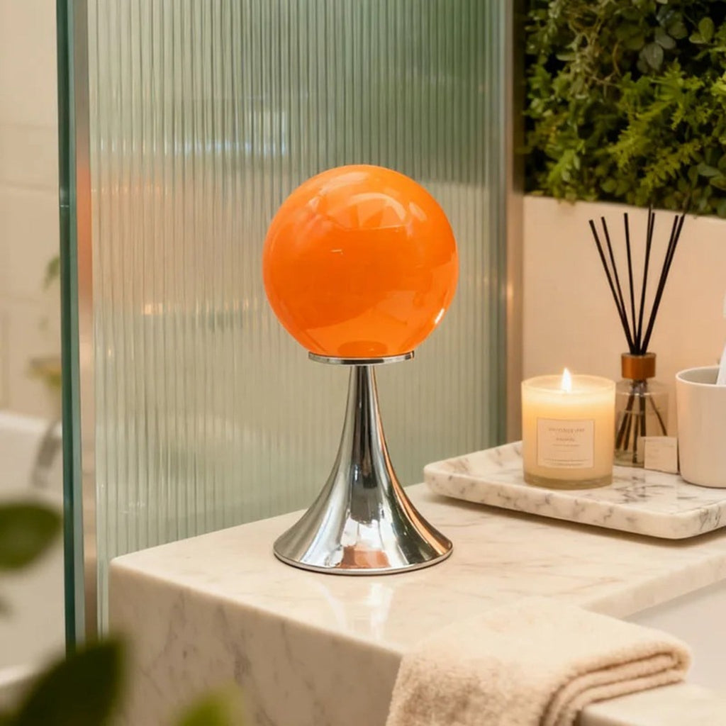 Glass Table Lamp - Dimmable LED, Modern Nordic Design for Living Room | Euroselle