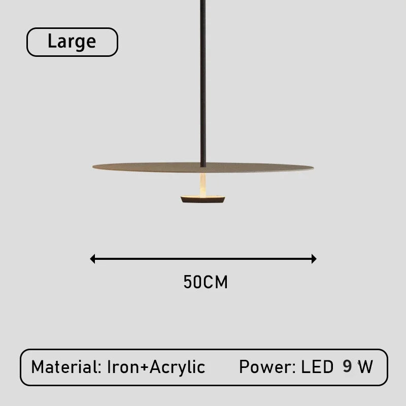 Aureon Minimalist Floating Ring Pendant Lamp For Homes