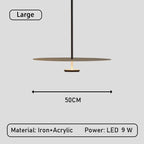 Aureon Minimalist Floating Ring Pendant Lamp For Homes