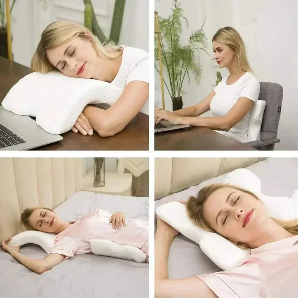 CalmNest U-förmiges Memory-Foam-Kissen – ergonomisches Konturdesign