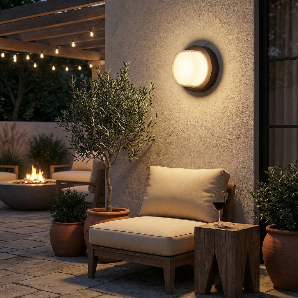Outdoor Wall Lamp LED 12W IP65 Waterproof ABS Exterior Light Fixture | Euroselle