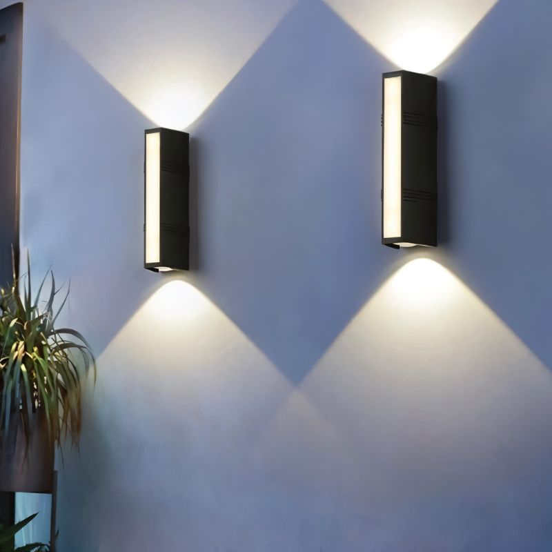 Outdoor Wall Lamp Metal IP65 Waterproof LED Black Warm Illumination | Euroselle