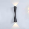 Auf- und Abwärts Wandleuchte Wandmontierte COB LED Aluminium Glas Leuchte | Euroselle