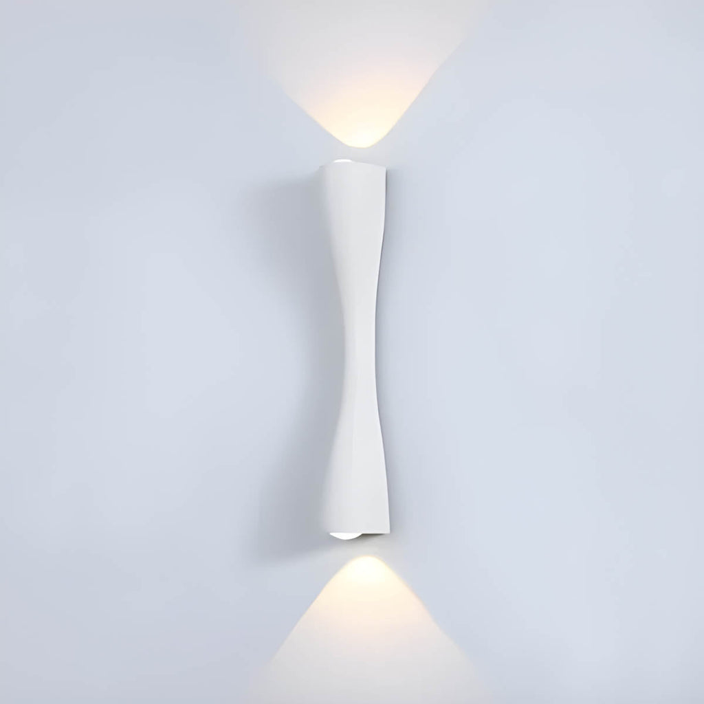 Auf- und Abwärts Wandleuchte Wandmontierte COB LED Aluminium Glas Leuchte | Euroselle