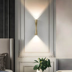 Auf- und Abwärts Wandleuchte Wandmontierte COB LED Aluminium Glas Leuchte | Euroselle