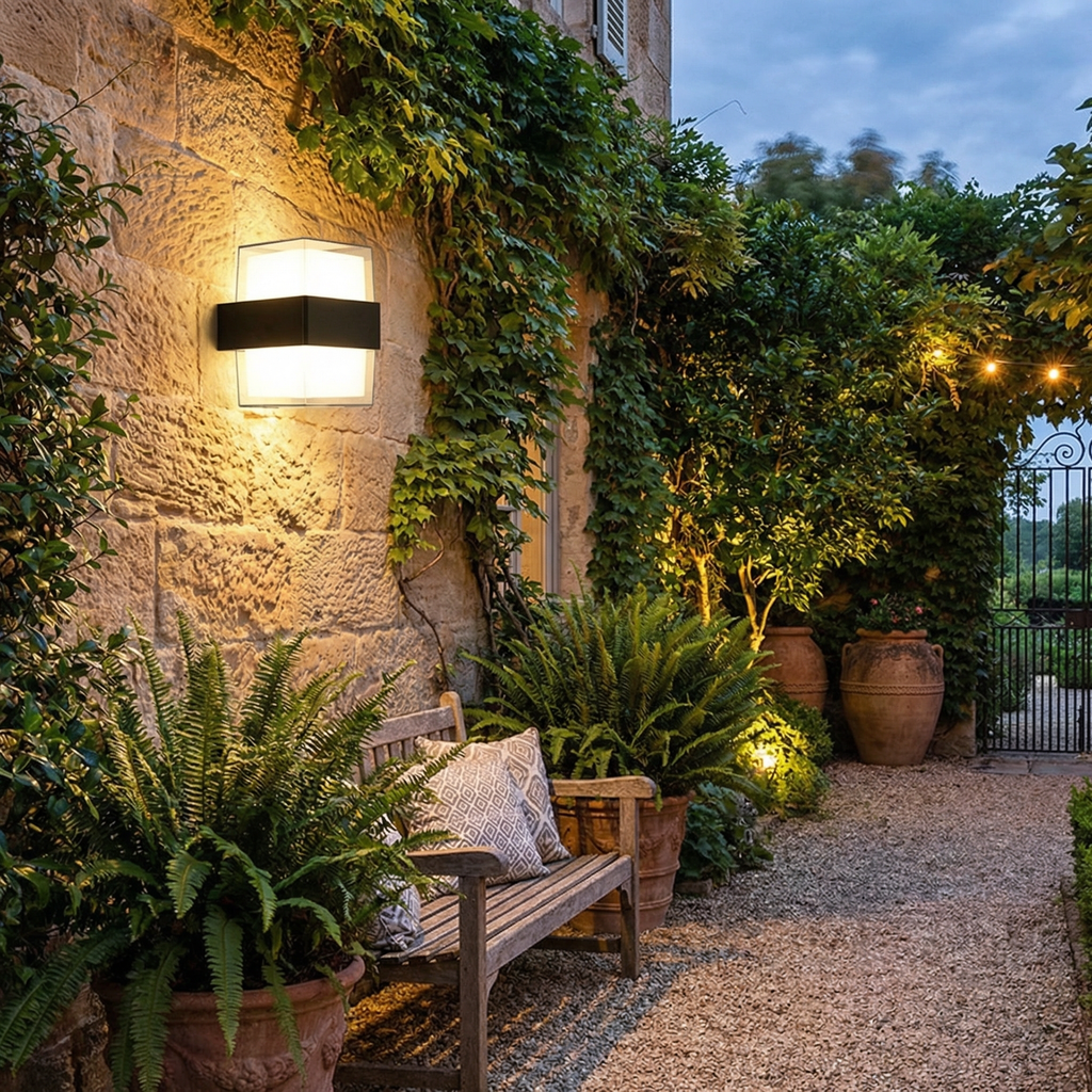 Außen LED Wandleuchte Dual Head Wandmontiert Wetterfest | Euroselle
