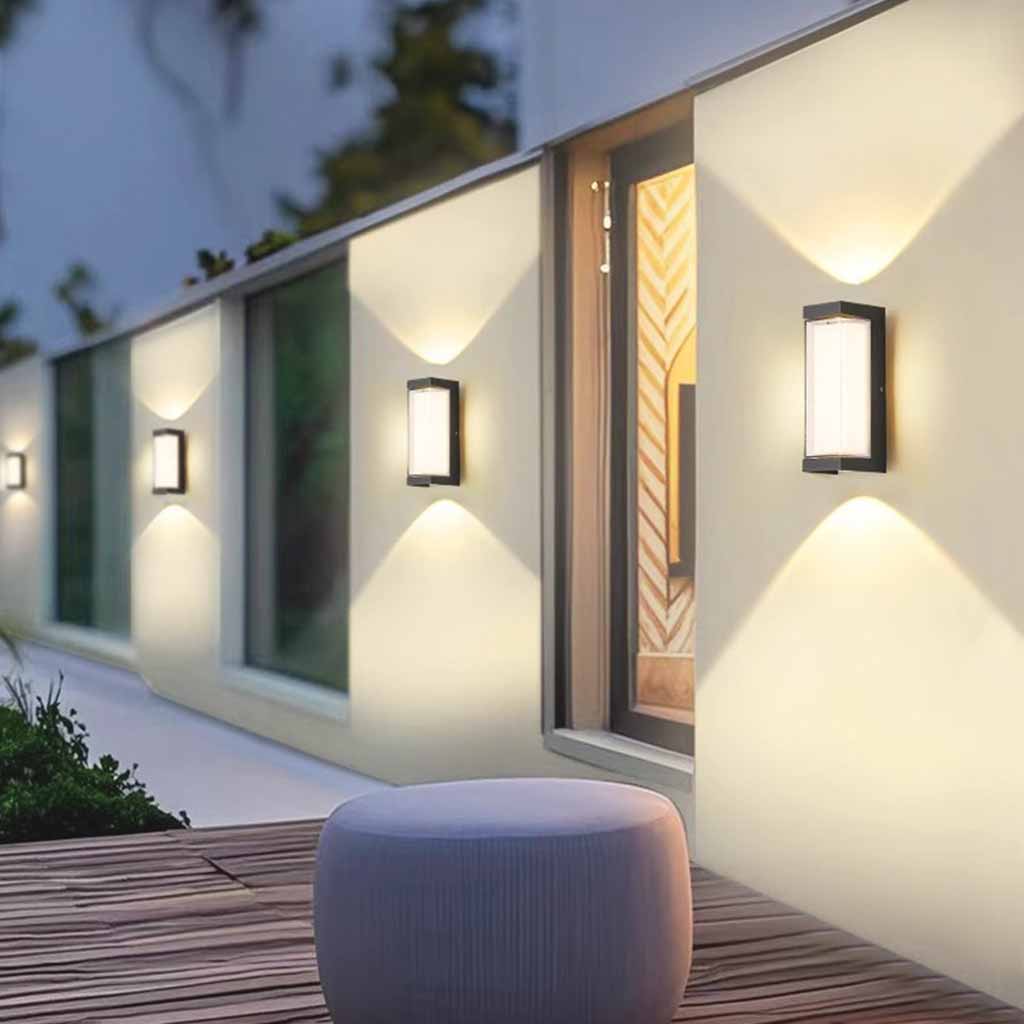 Außenwandleuchte LED IP65 Aluminium Wetterfest Wandleuchte | Euroselle