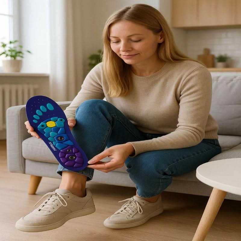PulseFlow Magnetic Acupressure Insoles — Steady Support Core, Cushioned Comfort Fit