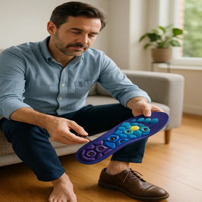 PulseFlow Magnetic Acupressure Insoles — Steady Support Core, Cushioned Comfort Fit