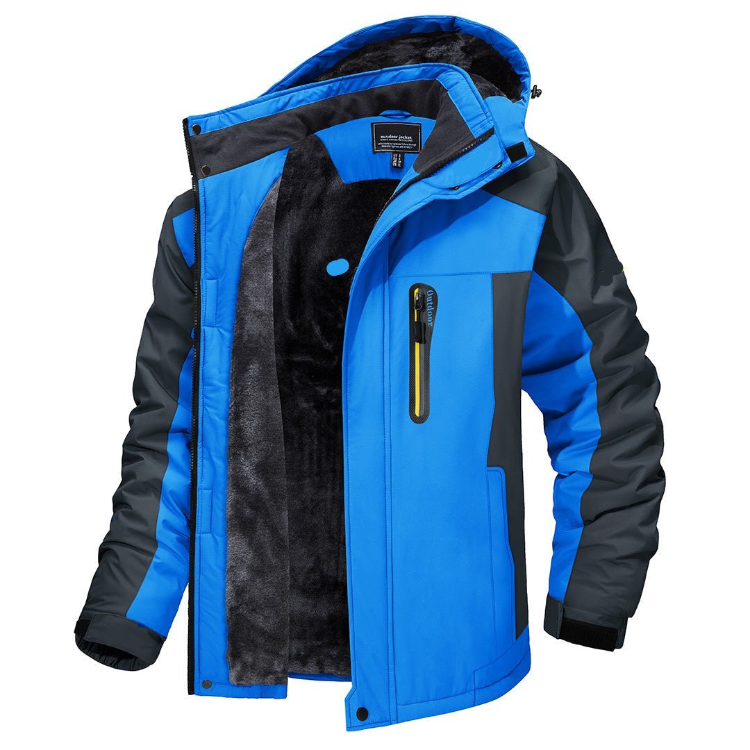 Evercrest Męski zimowy płaszcz na każdą pogodę — Wodoodporna, wiatroszczelna i oddychająca warstwa wierzchnia