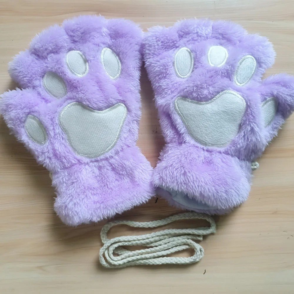 כפפות חתולים לחורף WhiskerGlow WinterDream — חיצוניות רכות במיוחד ודמויות פרווה