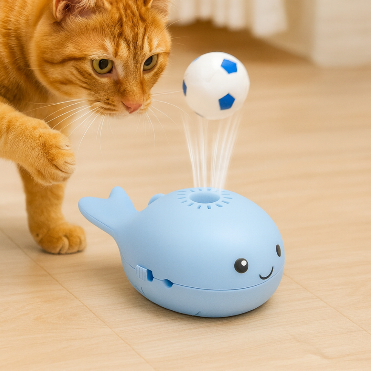 Floating Ball Cat Toy with Airflow Motion for Endless Fun - Euroselle