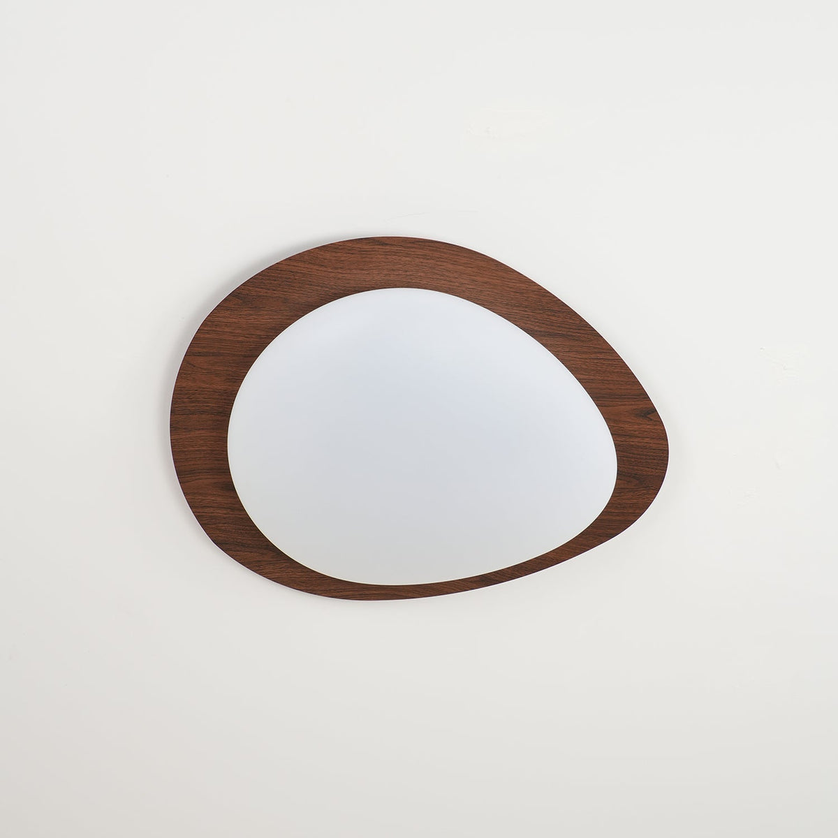 Plafoniera LED Riverstone — profilo ribassato da 8 cm, finitura effetto venatura del noce