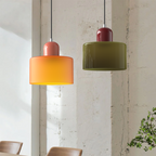 Pendant Light Glass E27 Bulb Compatible Adjustable Cord Ceiling Lamp | Euroselle