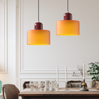 Pendant Light Glass E27 Bulb Compatible Adjustable Cord Ceiling Lamp | Euroselle