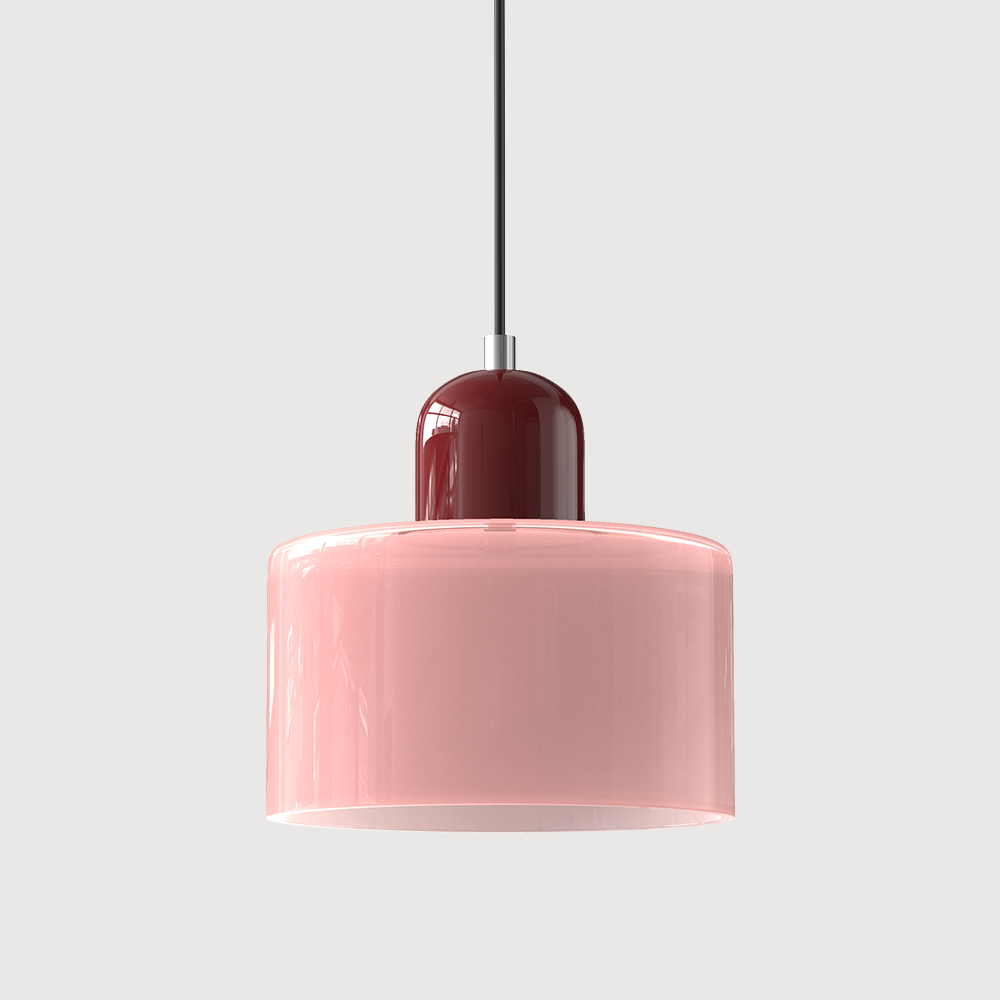 Pendant Light Glass E27 Bulb Compatible Adjustable Cord Ceiling Lamp | Euroselle