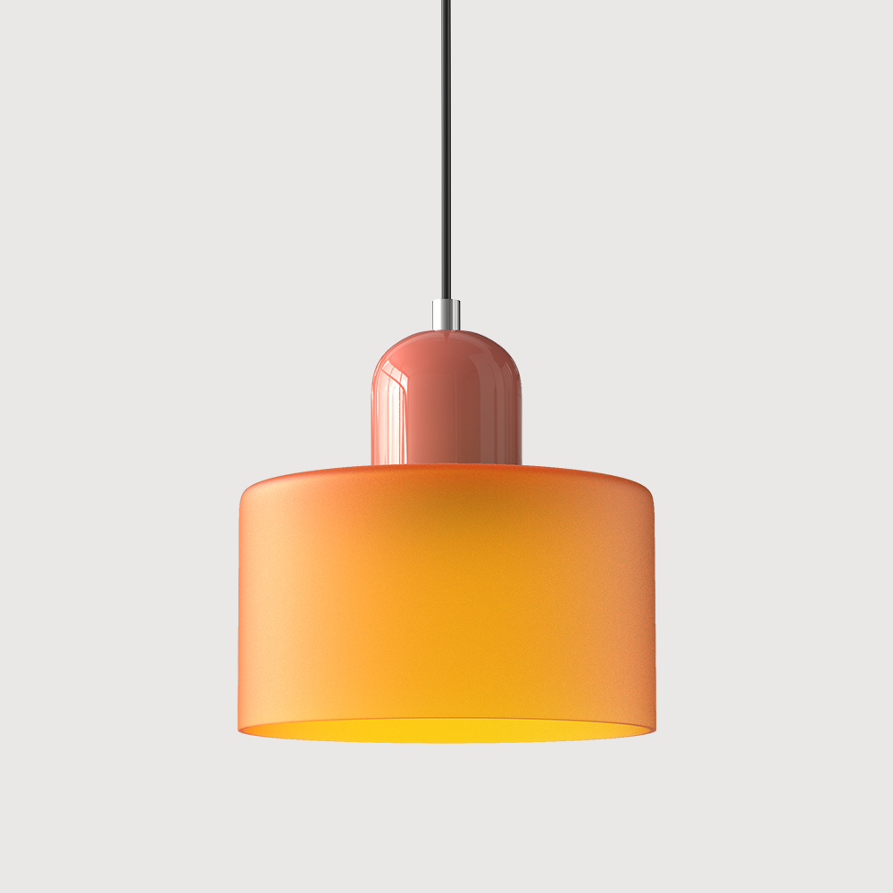 Pendant Light Glass E27 Bulb Compatible Adjustable Cord Ceiling Lamp | Euroselle