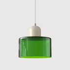 Pendant Light Glass E27 Bulb Compatible Adjustable Cord Ceiling Lamp | Euroselle