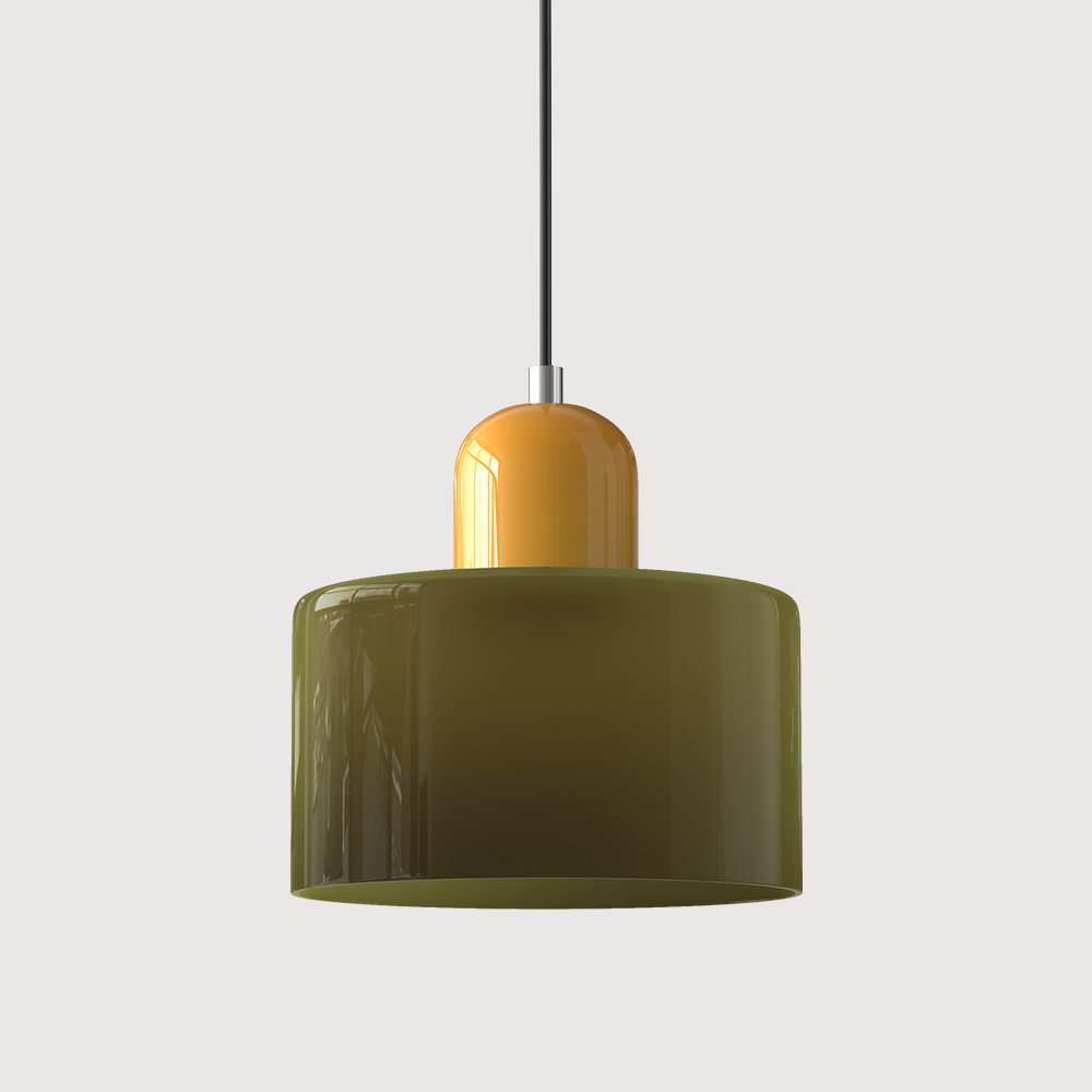 Pendant Light Glass E27 Bulb Compatible Adjustable Cord Ceiling Lamp | Euroselle