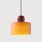 Pendant Light Glass E27 Bulb Compatible Adjustable Cord Ceiling Lamp | Euroselle