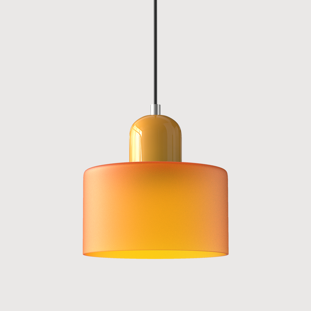 Pendant Light Glass E27 Bulb Compatible Adjustable Cord Ceiling Lamp | Euroselle