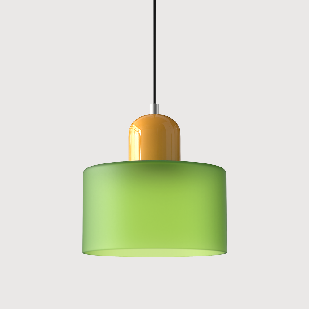 Pendant Light Glass E27 Bulb Compatible Adjustable Cord Ceiling Lamp | Euroselle