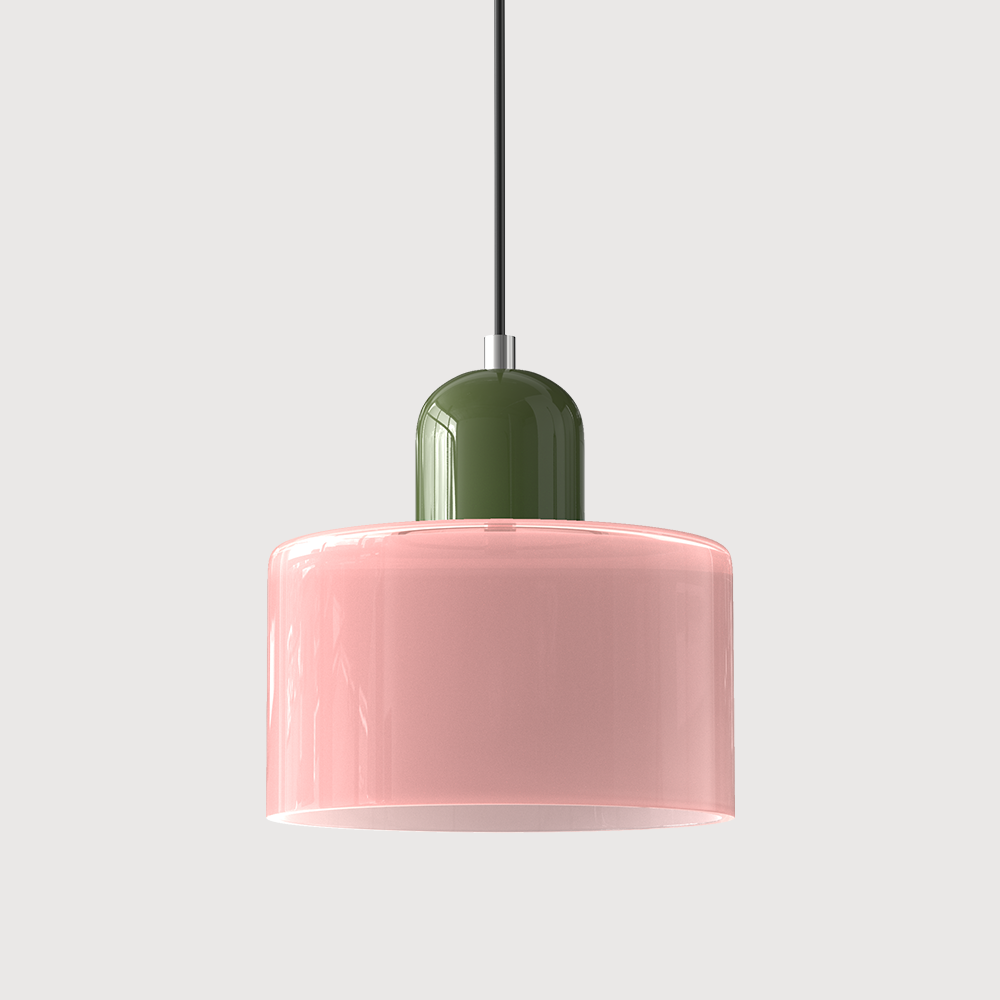 Pendant Light Glass E27 Bulb Compatible Adjustable Cord Ceiling Lamp | Euroselle